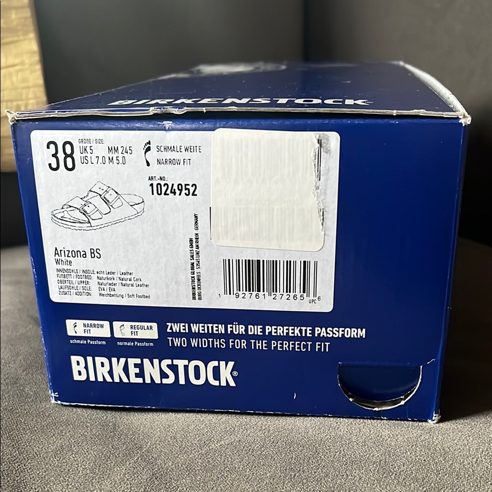 Birkenstock White Two-Strap Sandals with Contoured Footbed - Picture 4 of 6